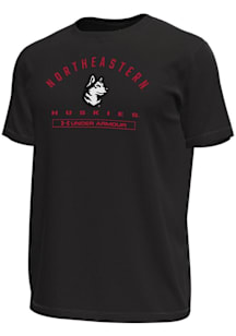 Under Armour Northeastern Huskies Black Name Tech Stretch Short Sleeve T Shirt