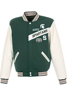 Michigan State Spartans Reversible Two-Tone Heavyweight Jacket - Green