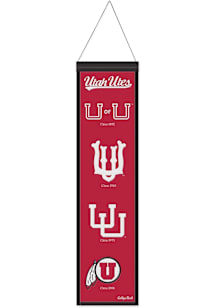 Utah Utes 8x32 Evolution Banner - Red
