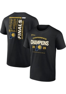 Indiana Pacers Black 2025 Conference Champions Buzzer Beater Short Sleeve T Shirt