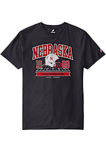 Nebraska Cornhuskers Black Football All American Football No Boundaries Short Sleeve T Shirt