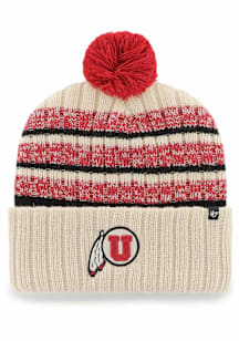 47 Utah Utes Natural Tavern Cuff Mens Knit Hat