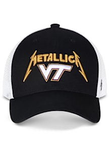 Original Retro Brand Virginia Tech Hokies Metallica Roatan Trucker Adjustable Hat - Black
