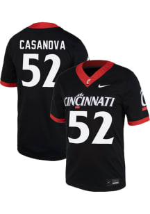 Ronan Casanova Nike Mens Black Cincinnati Bearcats NIL Football Jersey