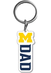 Michigan Wolverines Dad Acrylic Keychain - Navy Blue