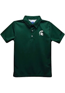 Vive La Fete Michigan State Spartans Youth Green Team Short Sleeve Polo Shirt