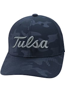 Summit Sportswear Tulsa Golden Hurricane The C Adjustable Hat - Navy Blue