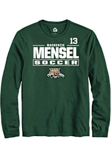 Mackenzie Mensel Ohio Bobcats Green NIL Stacked Box Long Sleeve Player T Shirt
