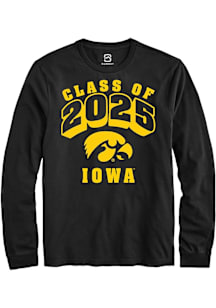 Summit Sportswear Iowa Hawkeyes Black Class of 2025 Long Sleeve T Shirt