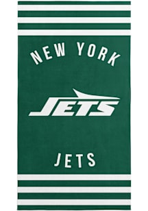 New York Jets Stripes Beach Towel