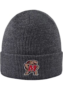 LogoFit Maryland Terrapins Charcoal Northpole Cuffed Mens Knit Hat