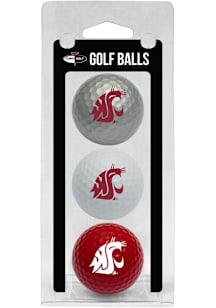 Washington State Cougars 3 Pack Golf Balls