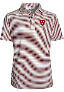 Harvard Crimson Youth Crimson Carson Short Sleeve Polo Shirt