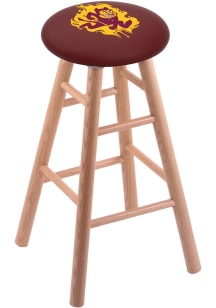 Arizona State Sun Devils Sparky Round Cushion Oak Pub Stool - Brown