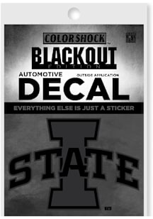 Iowa State Cyclones Black Out Auto Decal - Black