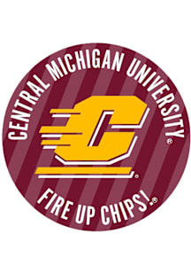 Central Michigan Chippewas 3" Stripes Button - Maroon