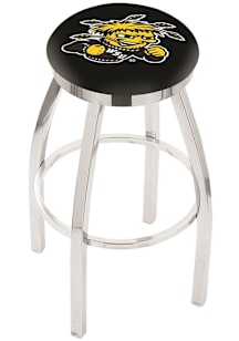 Wichita State Shockers Chrome Pub Stool - Silver