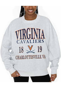 Gameday Couture Virginia Cavaliers Womens Ash Allegiance Crew Sweatshirt