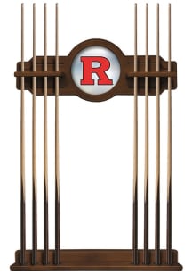 Brown Rutgers Scarlet Knights Solid Wood Cue Rack Pool Cue