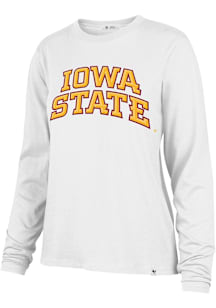 47 Iowa State Cyclones Womens Ivory Wordmark LS Tee