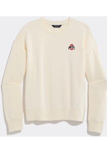 Vineyard Vines Ohio State Buckeyes Womens White Crew Crew Sweatshirt