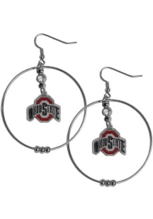 Ohio State Buckeyes Hoop Womens Earrings