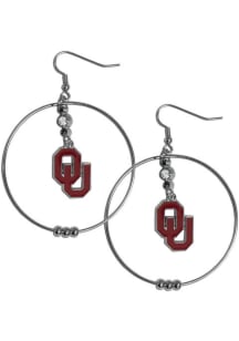 Oklahoma Sooners Hoop Womens Earrings