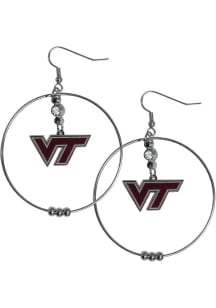 Virginia Tech Hokies Hoop Womens Earrings