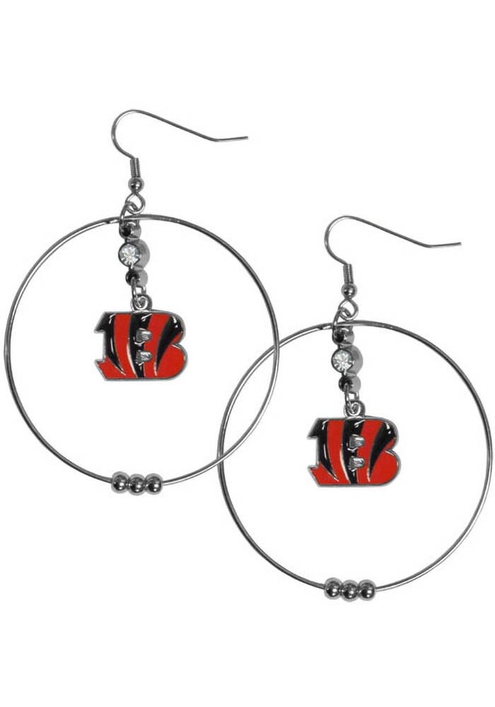 Cincinnati Bengals Hoop Womens Earrings