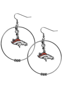 Denver Broncos Hoop Womens Earrings