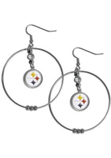 Pittsburgh Steelers Hoop Womens Earrings