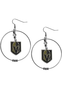 Vegas Golden Knights Hoop Womens Earrings