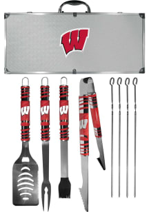 Grey Wisconsin Badgers 8 Piece Tailgater Tool Set