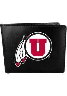 Utah Utes Large Logo Mens Bifold Wallet