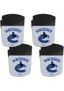Vancouver Canucks White Bottle Opener Chip Clip