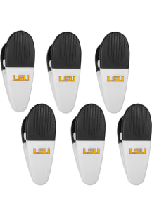 LSU Tigers White 6 Pack Chip Clip