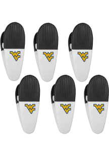 West Virginia Mountaineers White 6 Pack Chip Clip