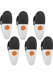 Clemson Tigers White 6 Pack Chip Clip