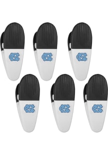 North Carolina Tar Heels White 6 Pack Chip Clip
