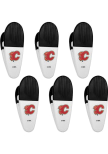 Calgary Flames White 6 Pack Chip Clip