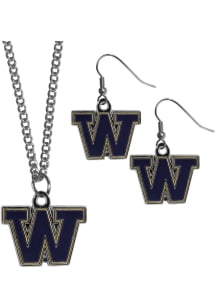 Dangle Washington Huskies Womens Earrings - Grey