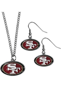 San Francisco 49ers Dangle W Necklace Womens Earrings