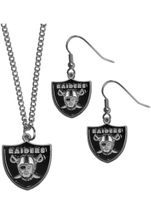 Las Vegas Raiders Dangle W Necklace Womens Earrings