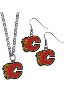 Calgary Flames Dangle Womens Earrings