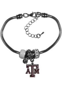 Texas A&amp;M Aggies Euro Bead Bracelet Womens Bracelet