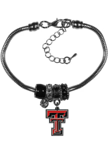 Texas Tech Red Raiders Euro Bead Bracelet Womens Bracelet