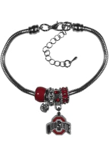 Ohio State Buckeyes Euro Bead Bracelet Womens Bracelet