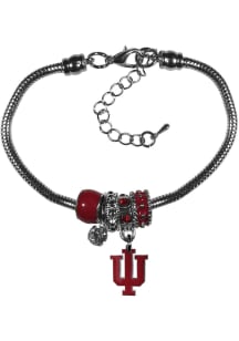 Indiana Hoosiers Euro Bead Bracelet Womens Bracelet