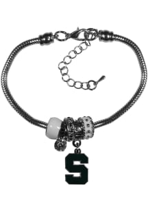 Michigan State Spartans Euro Bead Bracelet Womens Bracelet