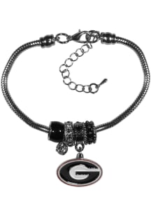 Georgia Bulldogs Euro Bead Bracelet Womens Bracelet
